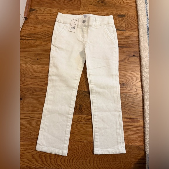Brooks Brothers Fleece White Pants NWT size 4 - Picture 1 of 6